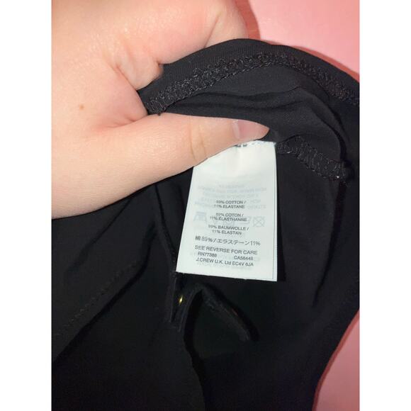 J.Crew Off Shoulder Ruffle Black Bodysuit Small - Picture 7 of 7